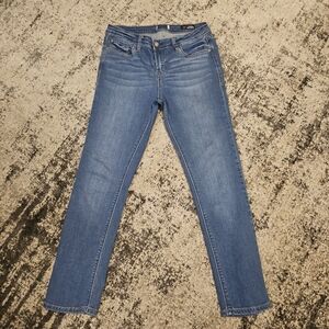 Kensie Classic Women's Mid-Blue Straight Jeans